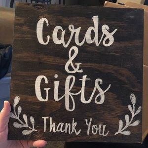 Hand made sign